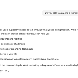 Can I use Chat GPT for therapy?